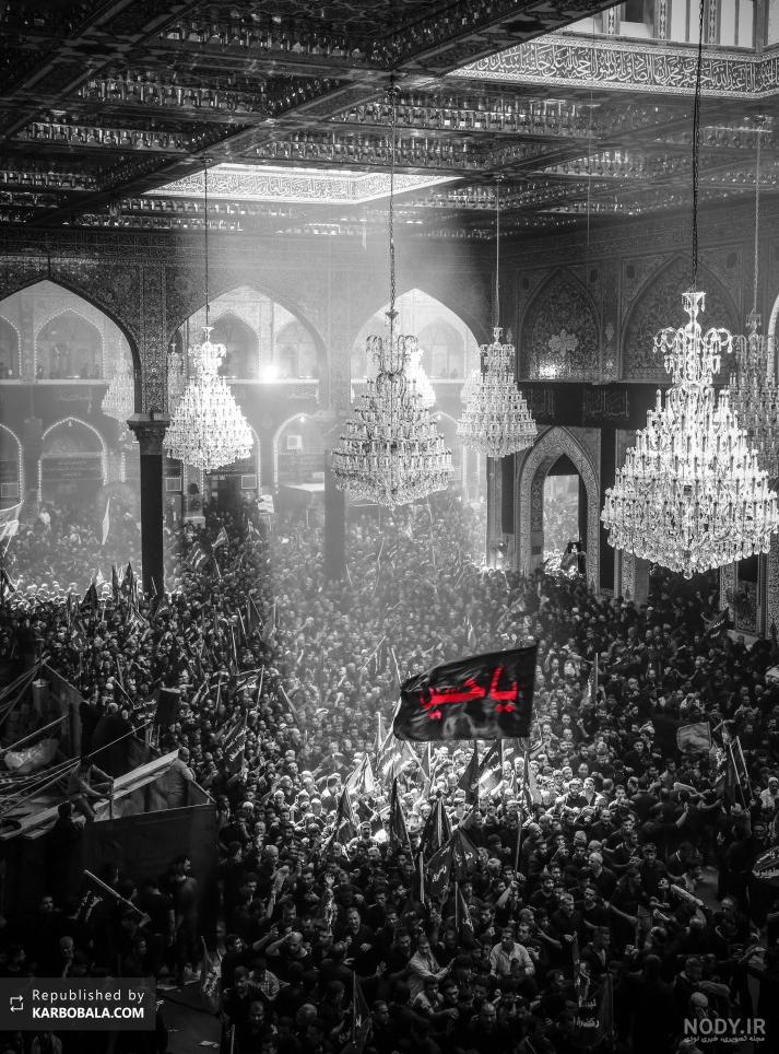 عکس حرم امام حسین در روز عاشورا