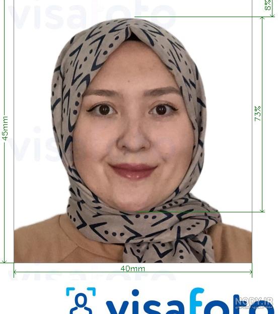 عکس پاسپورت برای زنان
