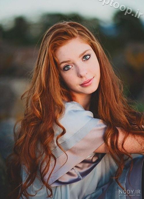 عکس زن زیبا چشم سبز