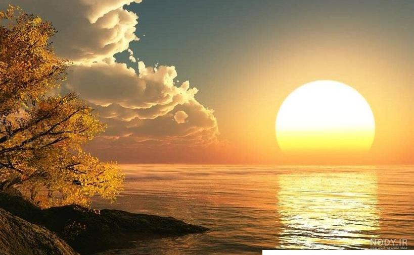 عکس خفن عکس طلوع خورشید در جاده