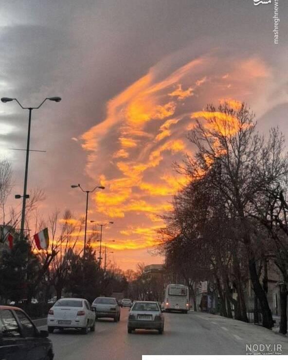 عکس خفن عکس طلوع خورشید در جاده