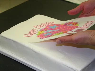 فیلم آموزش چاپ عکس روی کیک تولد