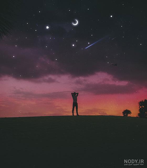 عکس خفن عکس ستاره واقعی در شب از نزدیک