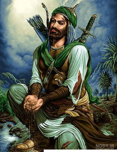 عکس حضرت عباس نقاشی