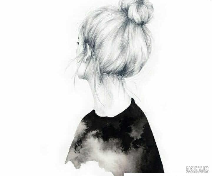 عکس سیاه سفید فانتزی دختر