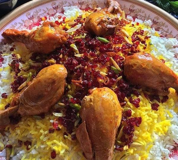 عکس غذای زرشک پلو