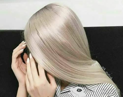 عکس رنگ موی وانیلی