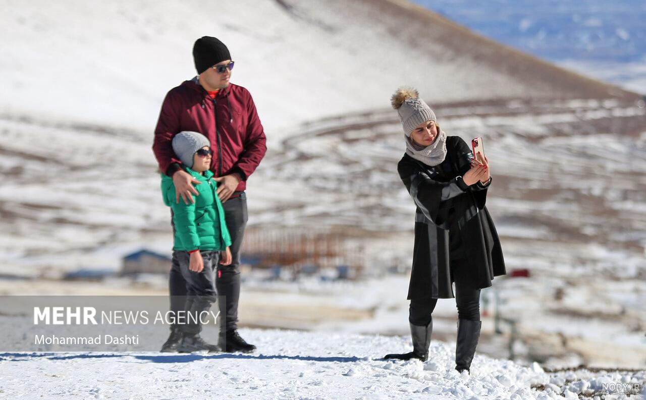 عکس زمستان قله سبلان