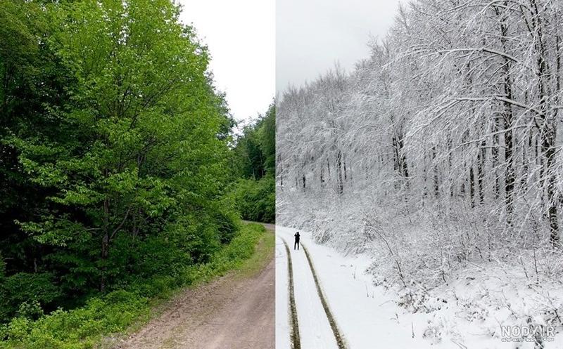 عکس زمستان و تابستان