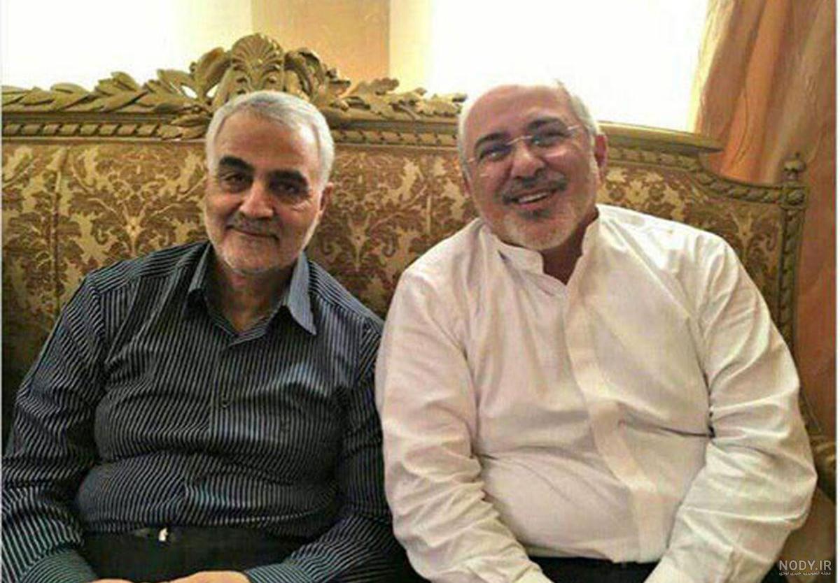 عکس حاج قاسم با ظریف عکس حاج قاسم با ظریف
