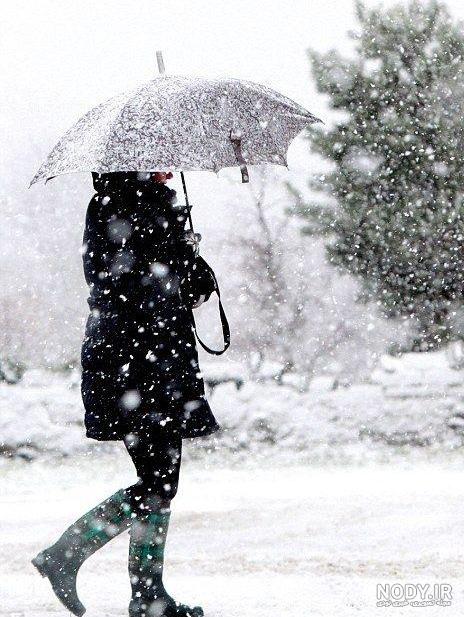 عکس دخترونه با برف عکس دخترونه با برف