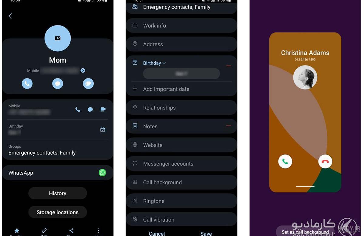  عکس بک گراند تماس