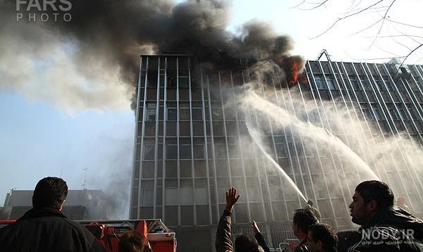 عکس آتش سوزی پالایشگاه تهران