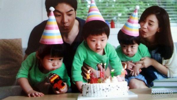 عکس سونگ ایل گوک و فرزندانش