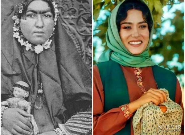 عکس جیران خاتون زن ناصرالدین شاه