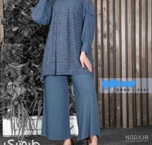 عکس تونیک شلوار خانگی