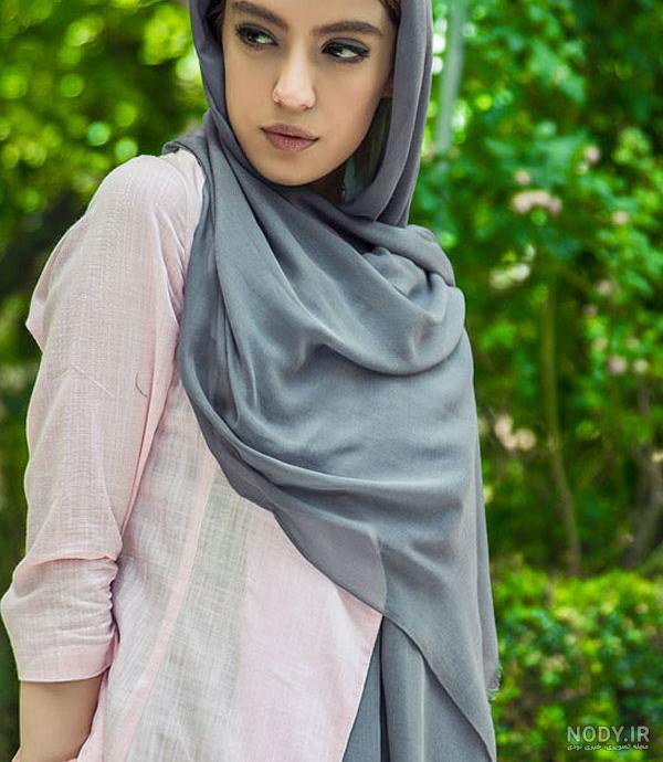 عکس شال طوسی رنگ عکس شال طوسی رنگ