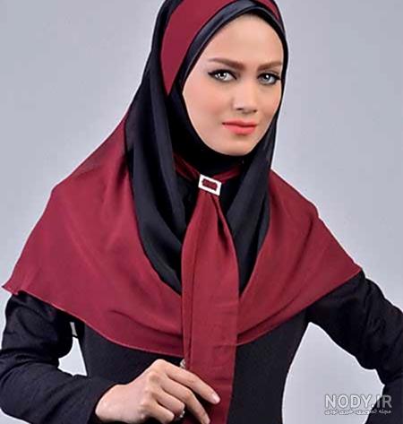 عکس از مقنعه کراواتی