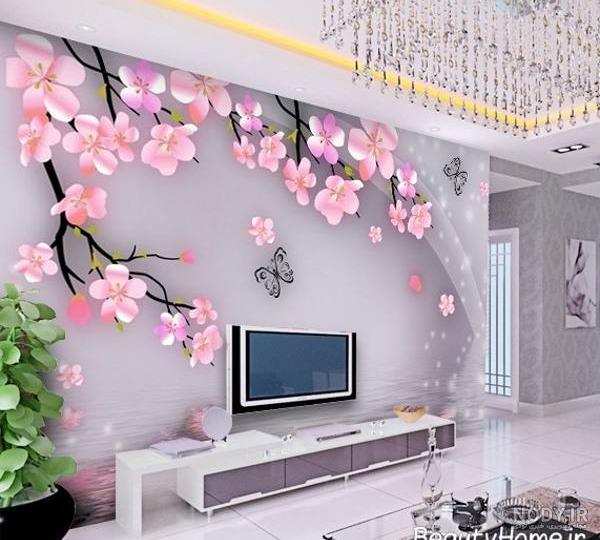 عکس کاغذ دیواری سه بعدی برای اتاق خواب