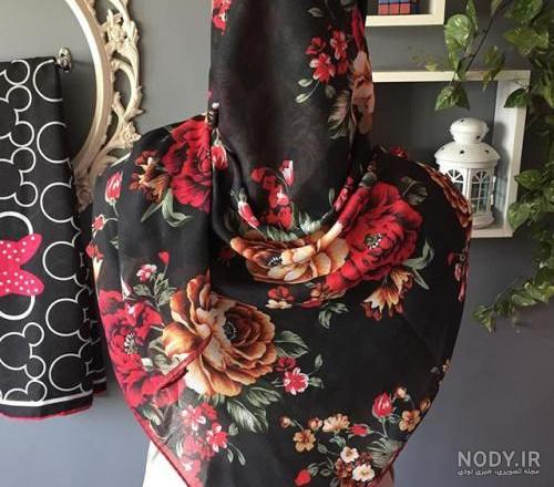 عکس دختر با روسری گلدار عکس دختر با روسری گلدار