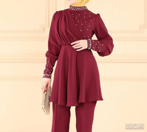 عکس تونیک شلوار مجلسی زنانه