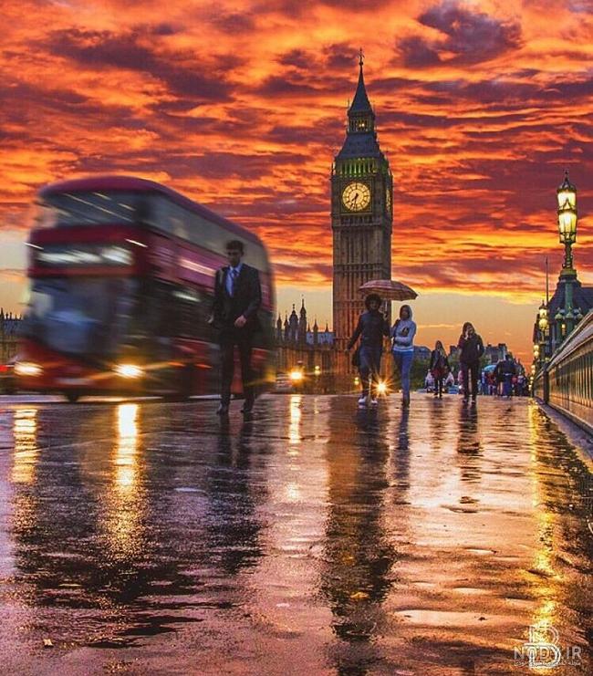 عکس هوای بارانی پاییزی