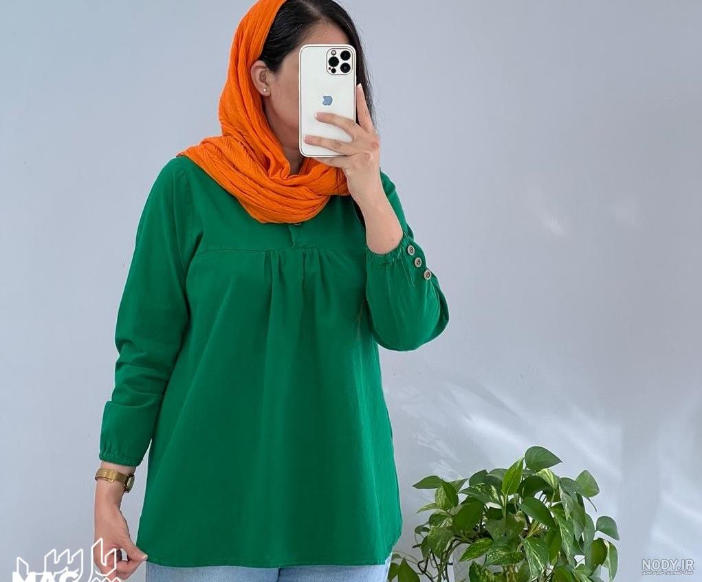 عکس شومیز با پارچه ابروبادی