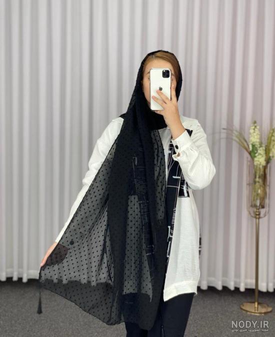 عکس شال دخترانه مشکی