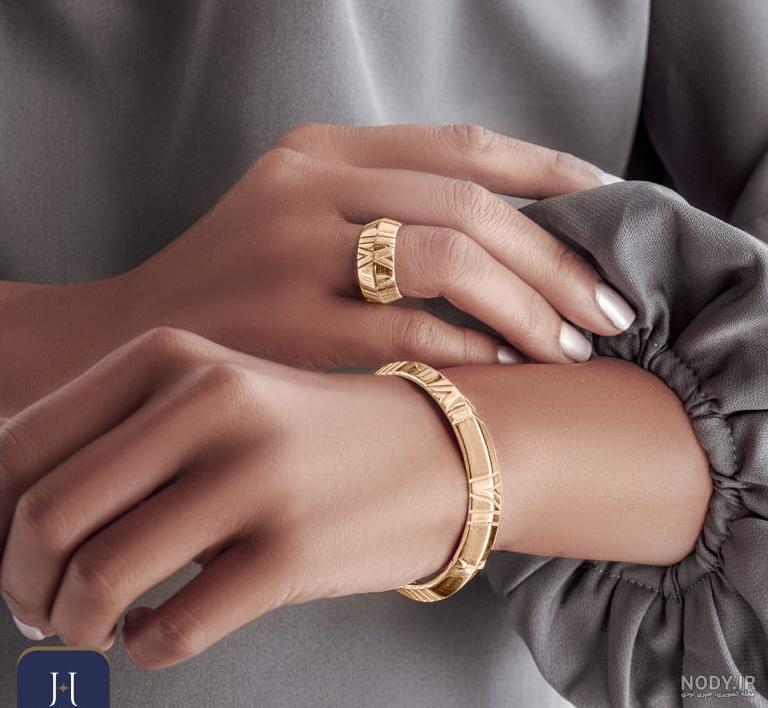 عکس انگشتر و دستبند طلا