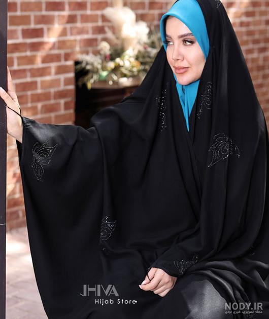 عکس چادر عربی اصیل نگین دار عکس چادر عربی اصیل نگین دار