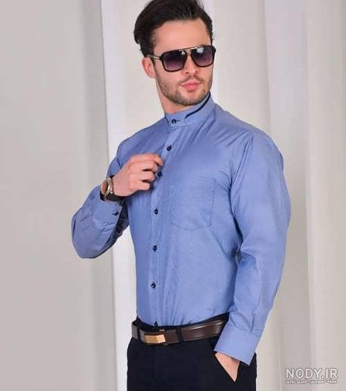 عکس پیراهن یقه دیپلمات