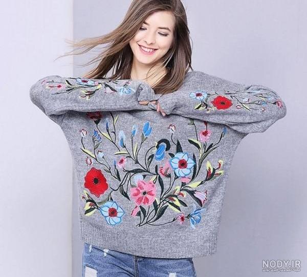 عکس مدل بلوز بافتنی دخترانه