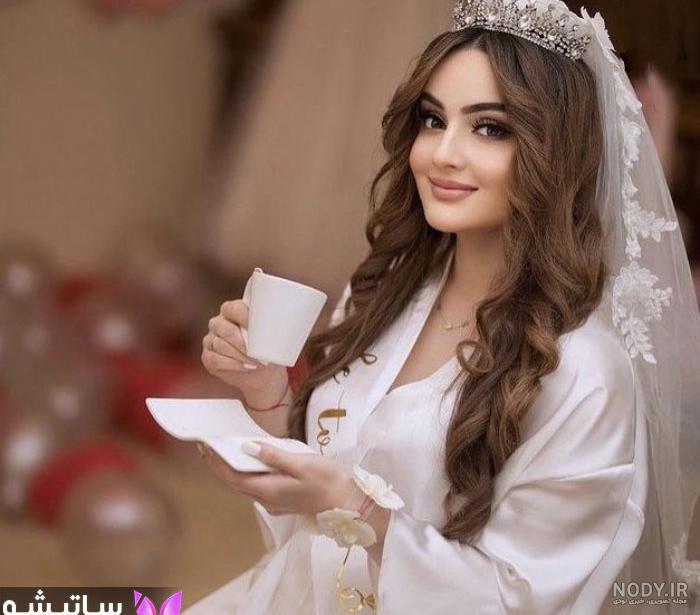 عکس مدل مو باز عروس در اینستا