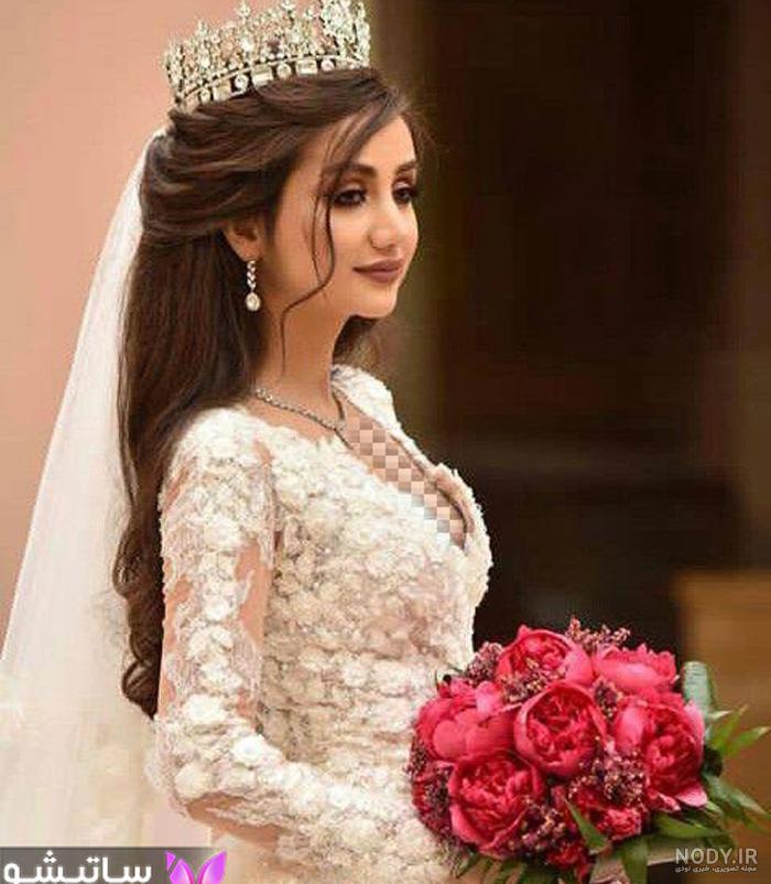 عکس مدل مو نیمه باز عروس