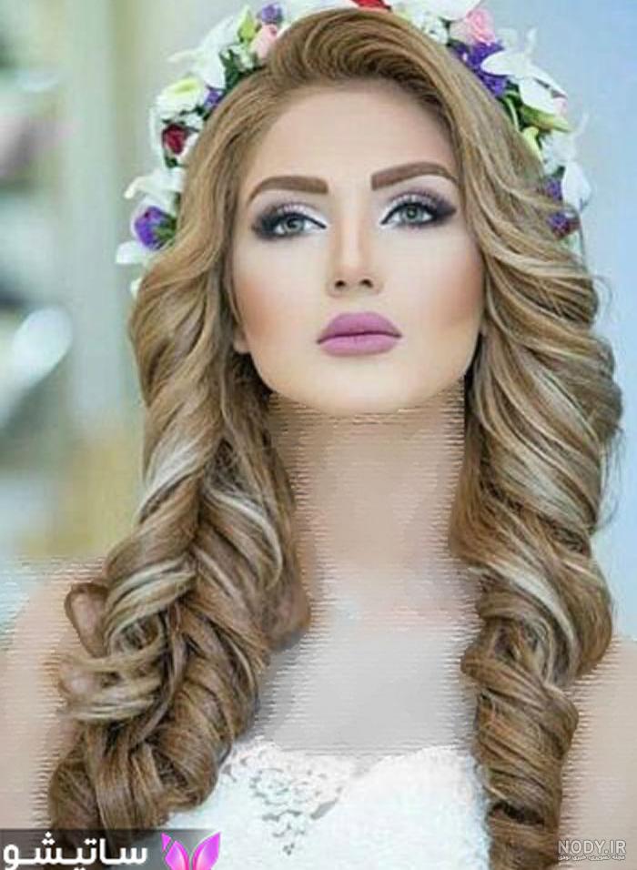 عکس مدل موی عروس شینیون باز