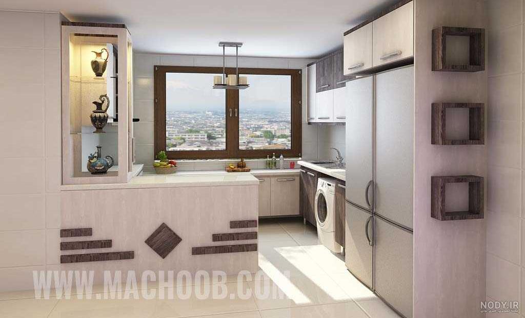 عکس کابینت ام دی اف سفید مشکی