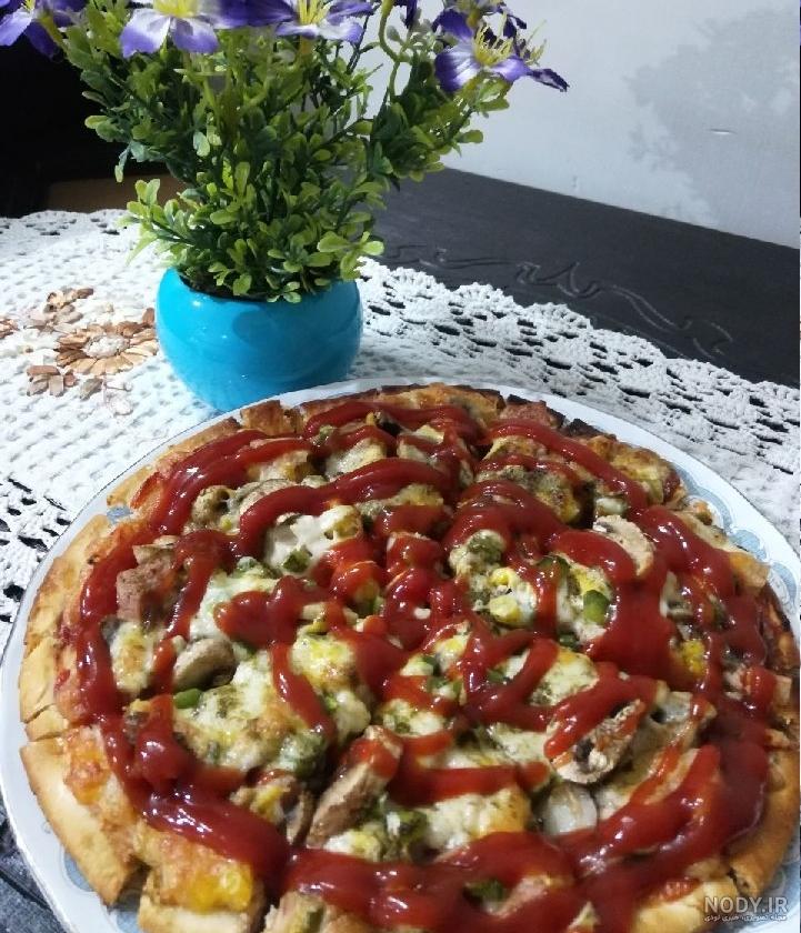 عکس پیتزا در خانه