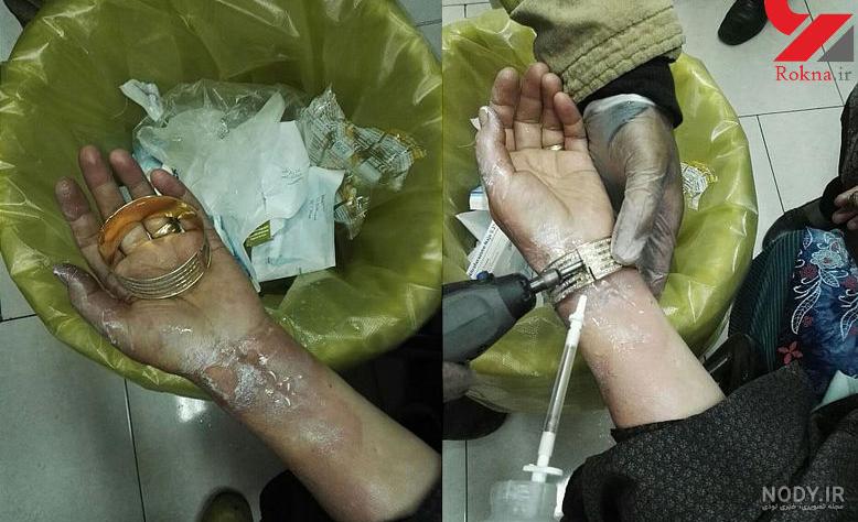 عکس النگو طلا در دست دختر