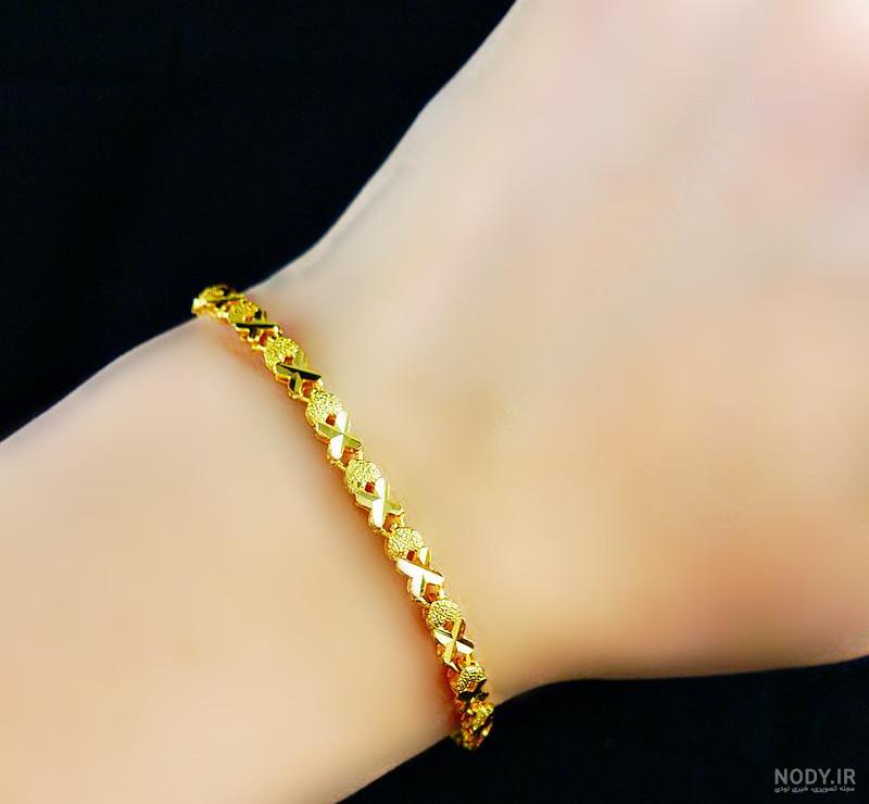 عکس دستبند طلا زنانه ظریف