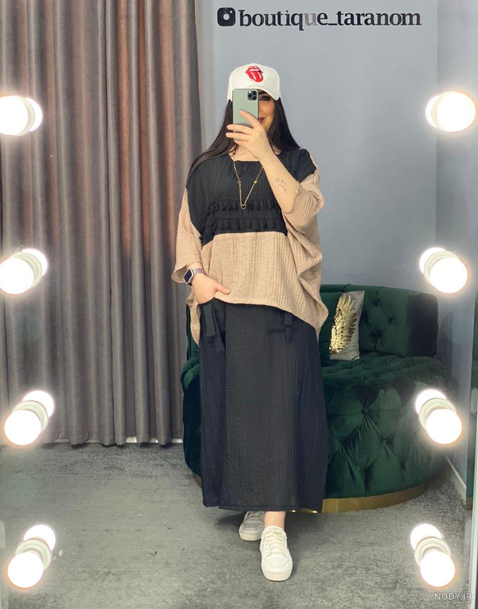 مدل لباس مجلسی رویه دار