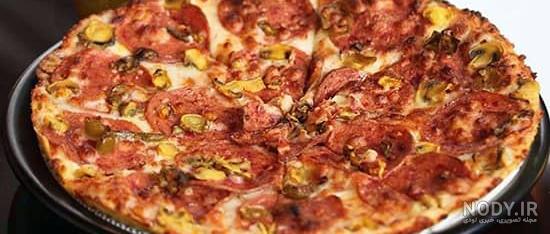 عکس از غذای پیتزا