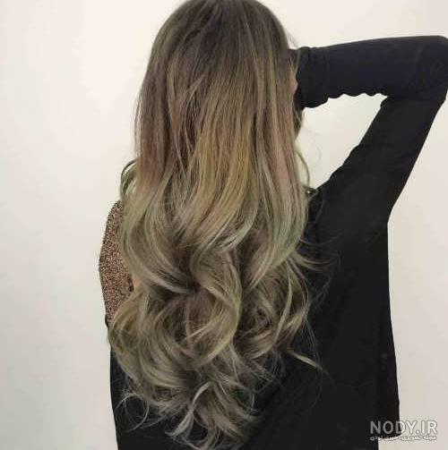 عکس رنگ زیتونی روشن بدون دکلره