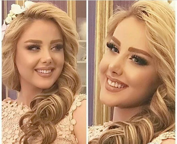 عکس رنگ موی زیتونی روشن بدون دکلره