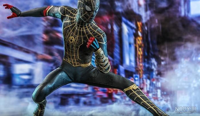 نخستین تصاویر از لباس مشکی مرد عنکبوتی در Spider-Man: No Way Home ...