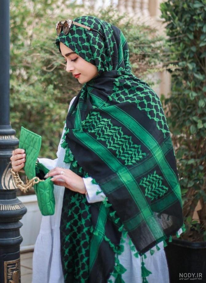 عکس چشم دختر با چفیه