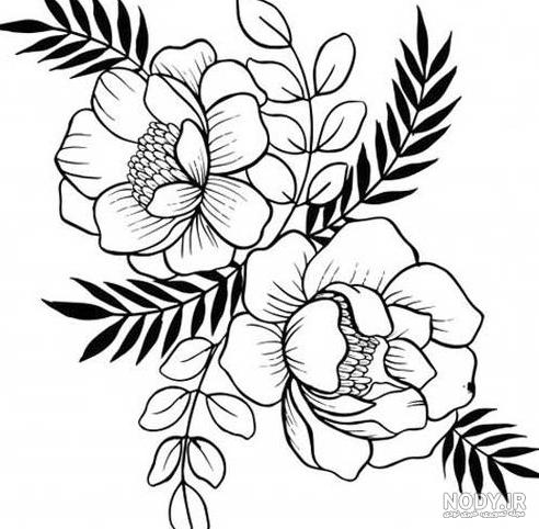 عکس گل حاشیه دفتر