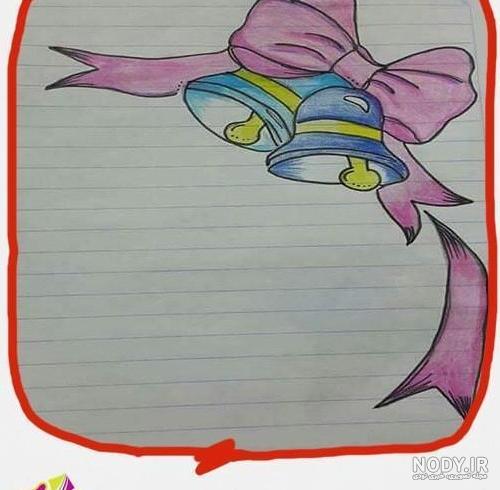 نقاشی گل برای حاشیه دفتر مشق ❤️ [ بهترین تصاویر ]