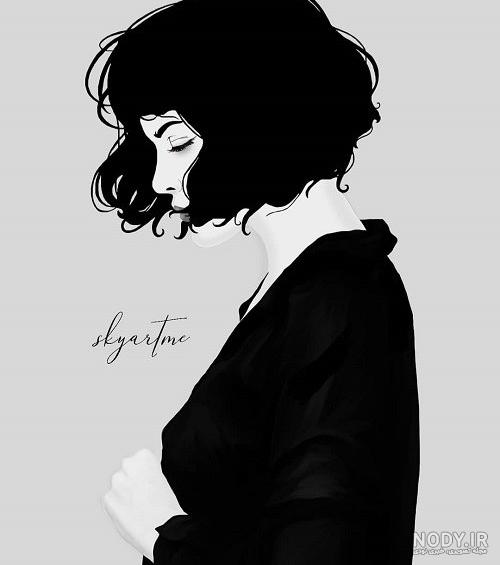 عکس خفن عکس دختر مو کوتاه مشکی برای پروفایل