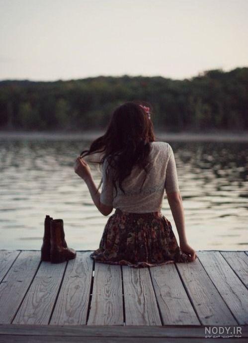 عکس دخترانه لب دریا برای پروفایل ❤️ [ بهترین تصاویر ]