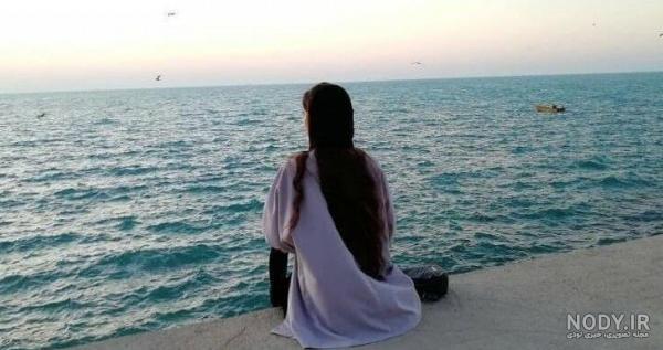 عکس دخترونه لب دریا